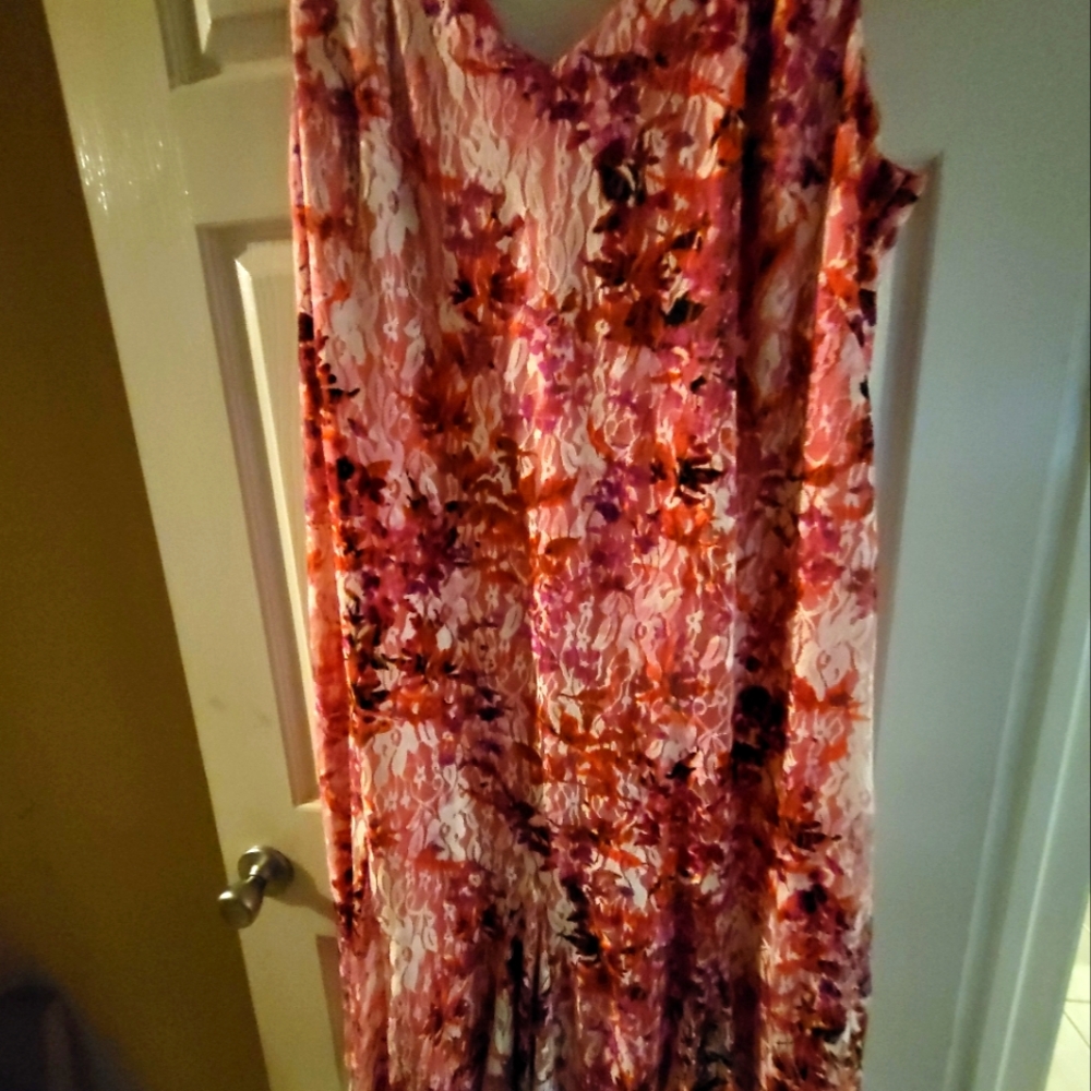 Beautiful colorful lace dress